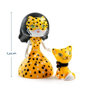 Figurina Arty Toys Printesa Feline si motanul Cleo, Djeco - Img 2