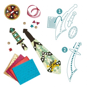 Joc creativ DIY Sabiile piratilor, Djeco - Img 4