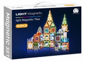 Labirintul meu magnetic cu lumini - In spatiu 100 piese (7.5 cm)
