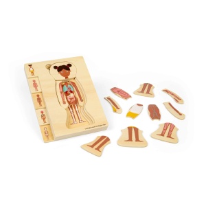 Puzzle anatomic din lemn - Fetita - Img 2