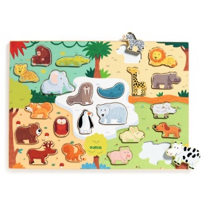 Puzzle din lemn Animo, Djeco - Img 2