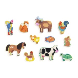 Puzzle din lemn Ferma, Djeco - Img 4