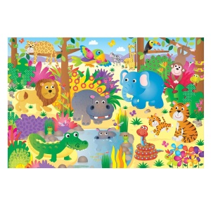 Puzzle Podea: Jungla (30 piese) - Img 2