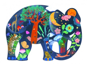 Puzzle Puzz'Art Elefant, Djeco - Img 3