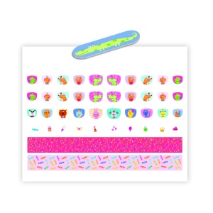 Stickere pentru unghii model Happy Birthday, Djeco - Img 2