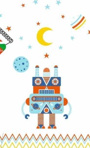 Umbrela pentru copii Roboti, Djeco - Img 2