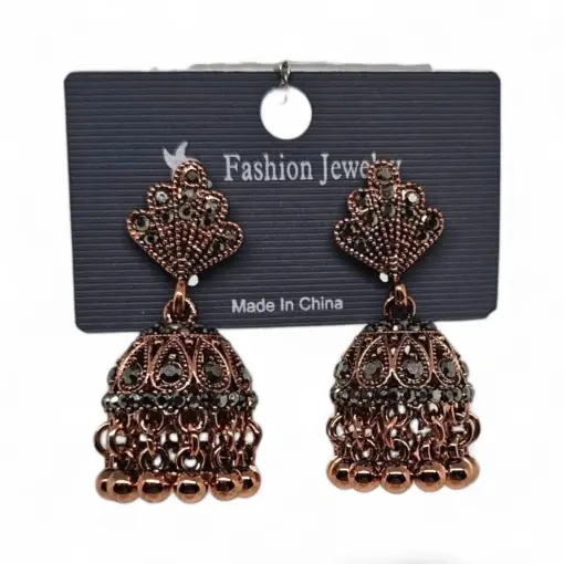 Cercei Engros Lungi Vintage Clopoțel cu Marcasite - Img 1