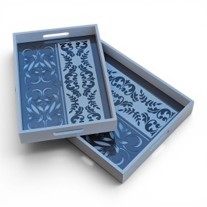 Tăvi dreptunghiulare 2/set(TD-9)