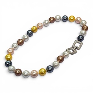 Colier perle Mallorca Multicolor