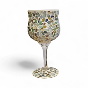 Pahar decorativ sticla(70-5)