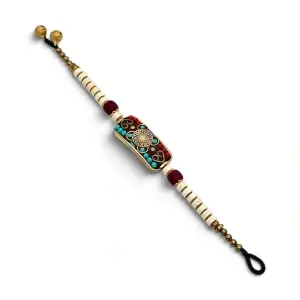 Brațară Tibetană cu Margele Albe