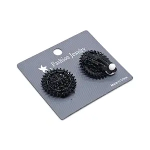 Cercei Clips "Baroc" - Negru