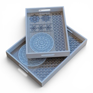 Tăvi dreptunghiulare 2/set(TD-3)