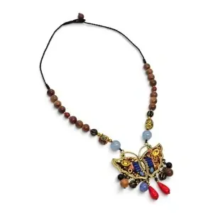 Colier Handmade Fluturas Multicolor