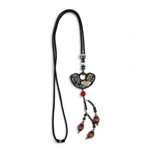 Colier Handmade Tibetan cu margele de sticla - Img 2