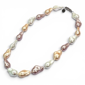 Colier perle Baroc Multicolor