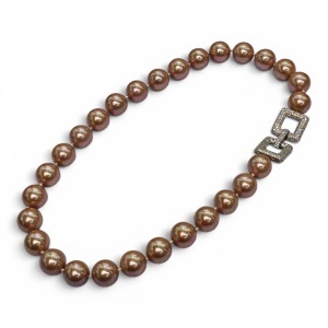Colier perle Mallorca Crem