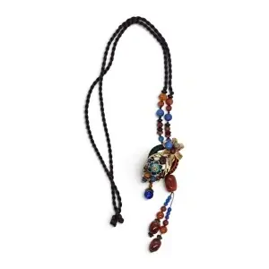Colier Handmade cu pietre si metal - Img 2