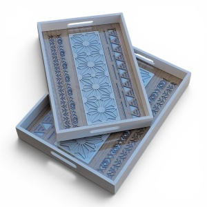 Tăvi dreptunghiulare 2/set(TD-2)
