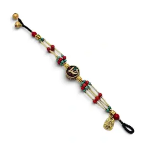 Brațară Tibetană cu Margele Albastre si Alamă (Copy 1)