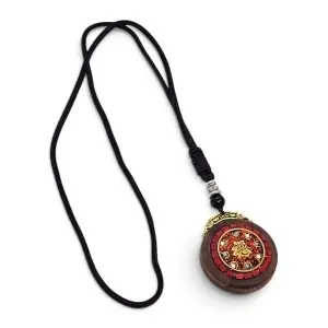 Colier Handmade cu pandantiv din lemn
