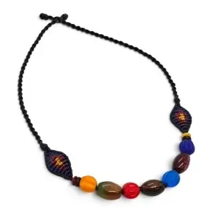 Colier Handmade cu margele colorate