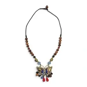 Colier Handmade Fluturas Multicolor - Img 2