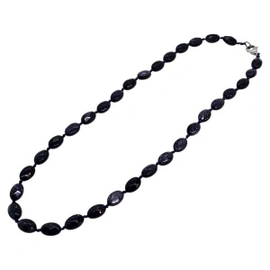 Colier pietre - Piatra soarelui bleumarine