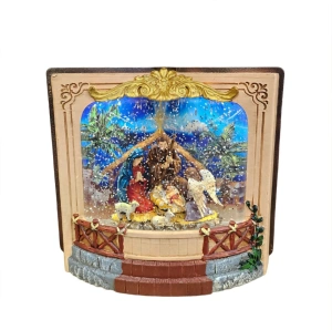 Decorațiune LED Engros – Scena Nașterii Domnului în Formă de Carte (A5-13)
