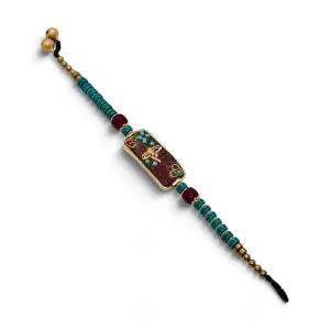 Brațară Tibetană cu Margele Turcoaz