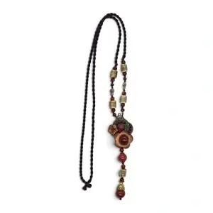 Colier Handmade cu pietre si lemn - Img 2