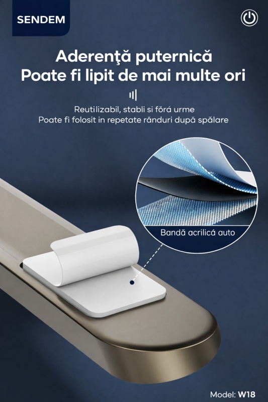 Numar de telefon auto temporar SENDEN W18, aliaj de zinc, montare magnetica, 6 seturi cifre, rezistent la temperaturi ridicate - Img 5