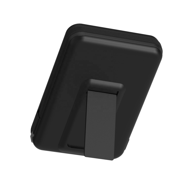 Power Bank Magnetic Wireless 10000mAh, 35W USB-C, încărcare wireless 15W, cablu integrat, stand, display LED, negru si albastru - Img 4