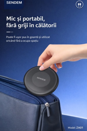 Kit multifunctional de incarcare si organizare SENDEN ZA01 60W, cu adaptoare, suport telefon/tableta si sloturi SIM/TF, negru