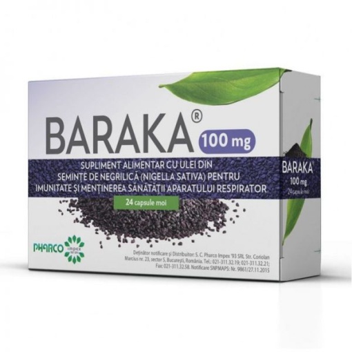 Baraka 100mg 24 capsule