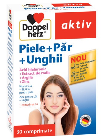 Doppelherz Aktiv Piele + Păr + Unghii 30 tablete