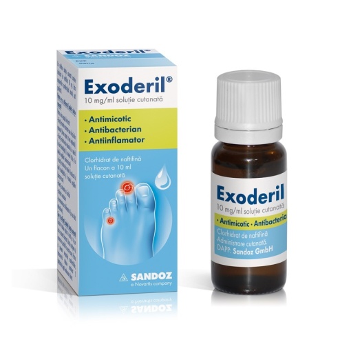 EXODERIL SOLUȚIE 10 ml soluție