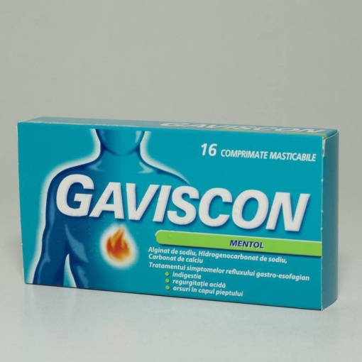 GAVISCON MENTOL 24 comprimate masticabile