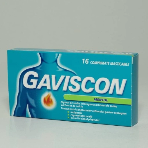 GAVISCON MENTOL 24 comprimate masticabile