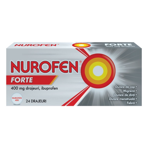 NUROFEN FORTE 400MG 24 drajeuri