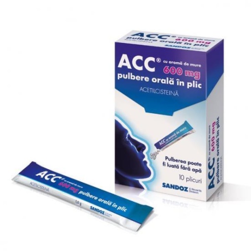 ACC MURE 600MG PULBERE ORALĂ 10 plicuri
