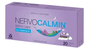 Nervocalmin somn ușor 20 capsule