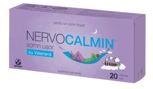 Nervocalmin somn ușor 20 capsule