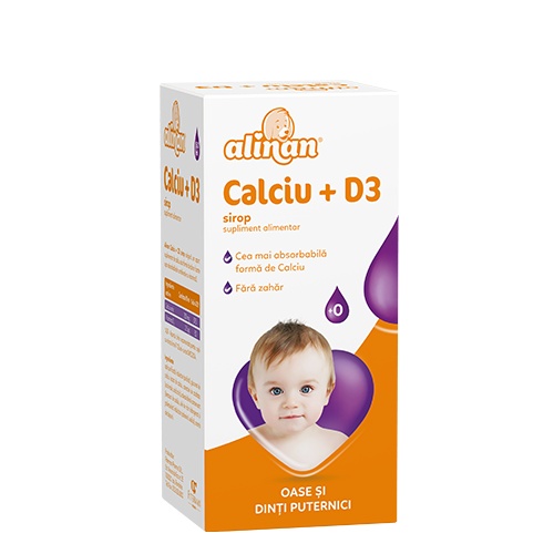 Alinan Calciu + D3 sirop 150 ml