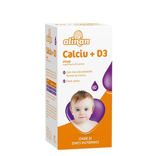 Alinan Calciu + D3 sirop 150 ml