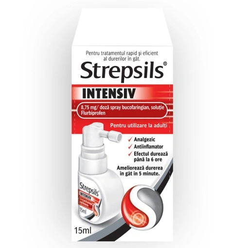 STREPSILS INTENSIV SPRAY 15 ml soluție