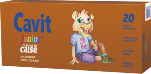 Cavit Junior cu aromă de Caise 20 tablete masticabile