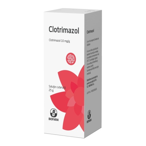 CLOTRIMAZOL SOLUȚIE CUTANATĂ 25 g soluție