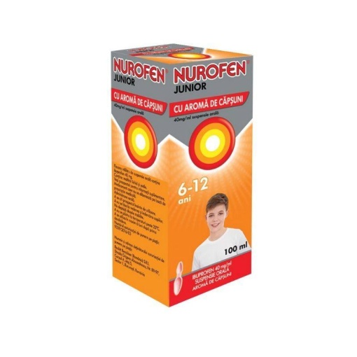 NUROFEN JUNIOR SIROP PORTOCALE 100 ml sirop