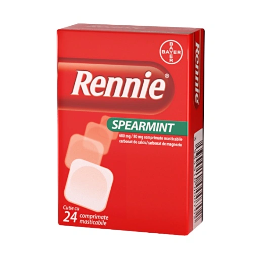 RENNIE SPEARMINT 24 tablete